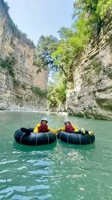 Çorovoda: Osumi Canyon Rafting/River Tubing Tour - Osumi Canyon from the water