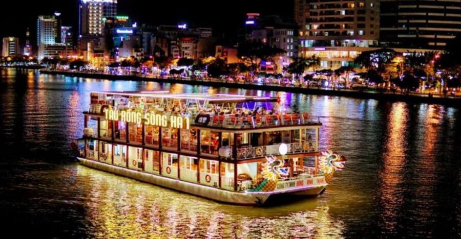 Da Nang: Han River Night Boat Trip with Show on Weekends - Boarding a three-deck boat