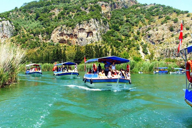 Dalyan River Cruise, Turtle Beach & Mud Baths from Marmaris - The Lycian tombs near Kaunos