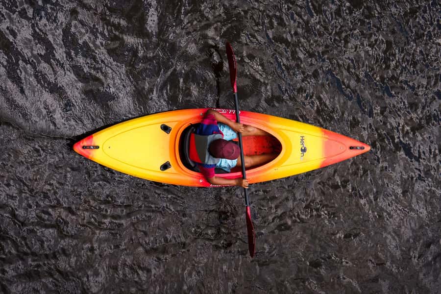 Descent of the Gouffre River in Baie-St-Paul, Charlevoix - La Familiale - Paddling through the Gouffre River valley