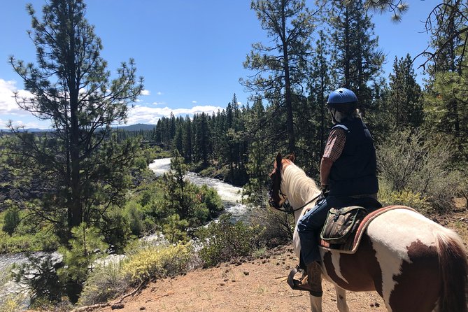 Deschutes River Horse Ride - Riding beside the Deschutes River near Bend