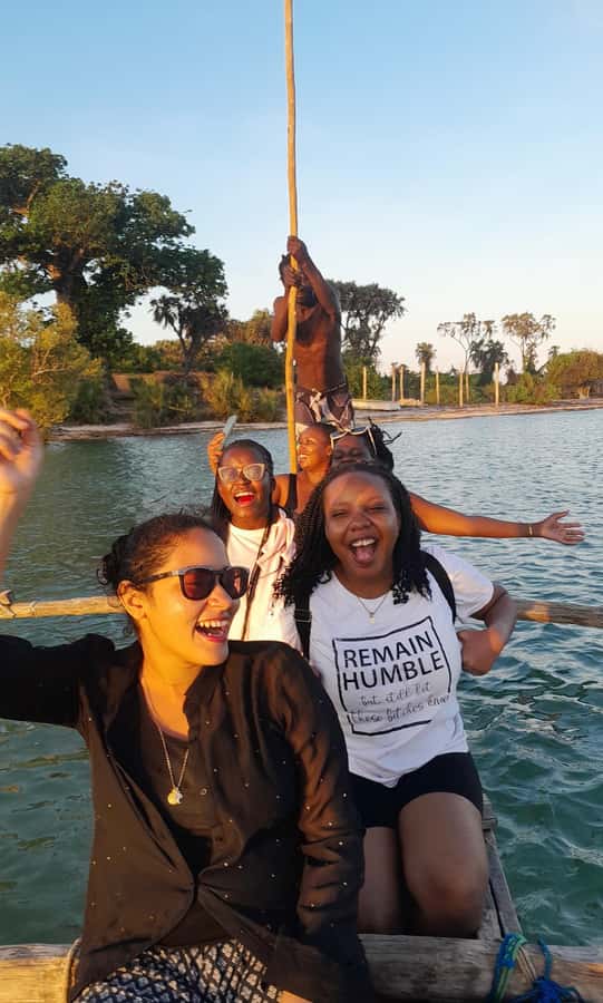 Diani: Sunset Cruise along Kongo River on Wooden Canoe boat - Looking for birds among the mangroves