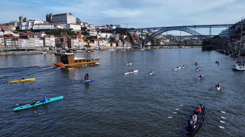 Douro River Kayak or Standup Paddleboard Tour - Paddling toward Dom Luis Bridge
