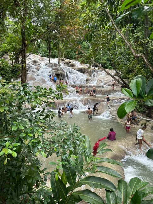 Dunn's River Falls, Bob Marley 9 Mile - Optional Lagoon Tour - Climbing the 600-foot Dunn’s River Falls