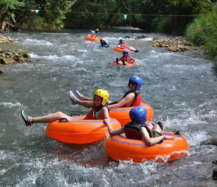 Falmouth: Jungle River Tubing & Bamboo Beach Club with Lunch - Lunch, cocktails, and the four-course question