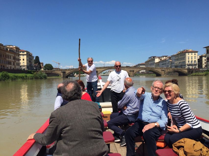 Florence: Authentic Barchetto River Cruise with Wine & Guide - Ponte Santa Trinita and the Oltrarno