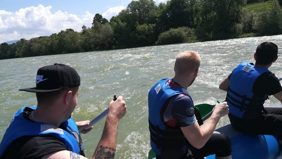 Freiburg and Basel: Rafting Tour on the River Rhine - Vineyards, meadows, and the two-country view