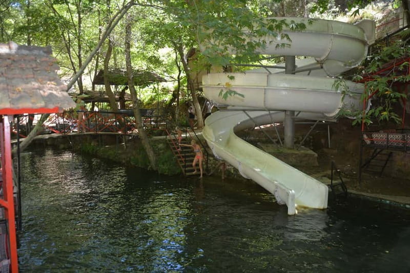 From Alanya: Jeep Safari with Lunch, Dim River & Cave - Open jeeps and the road out of Alanya
