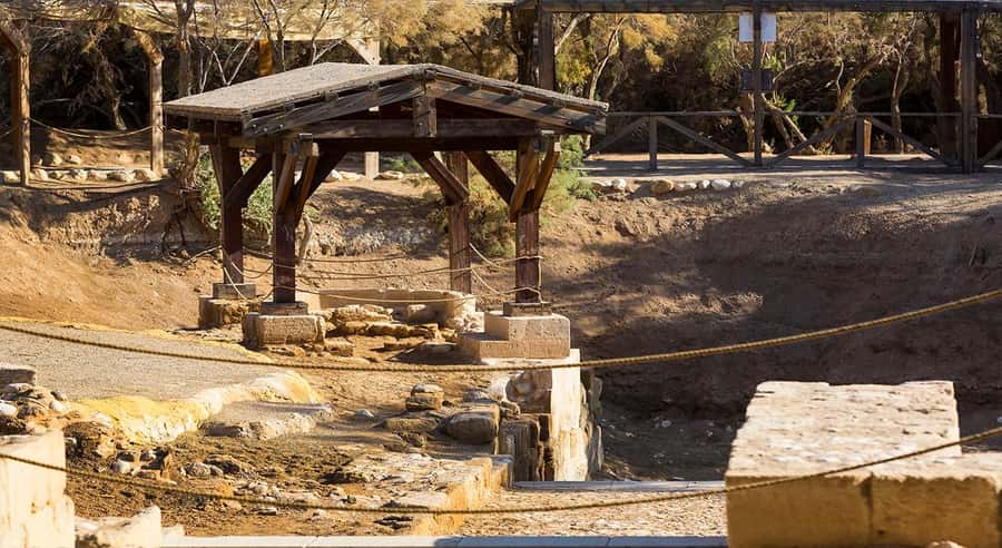 From Amman: Bethany Baptism Jordan River Site Visit - Walking through Al-Maghtas