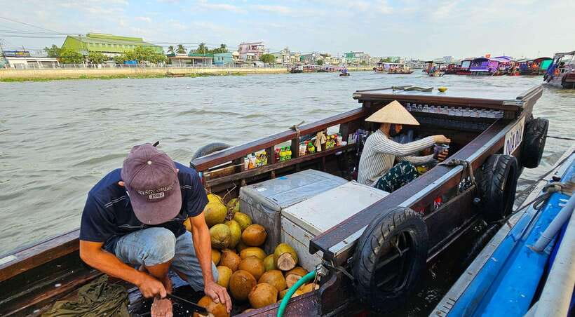 From HCM: Mekong Delta Can Tho Floating Market 2-Day Tour - Cooking, folk music, and a bicycle ride