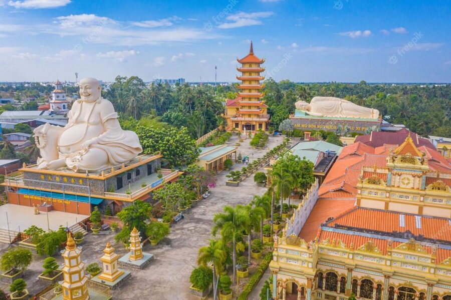 From Ho Chi Minh: Explore Mekong Delta & Vinh Trang Pagoda - Honey tea, fruit gardens, and the taste of village life