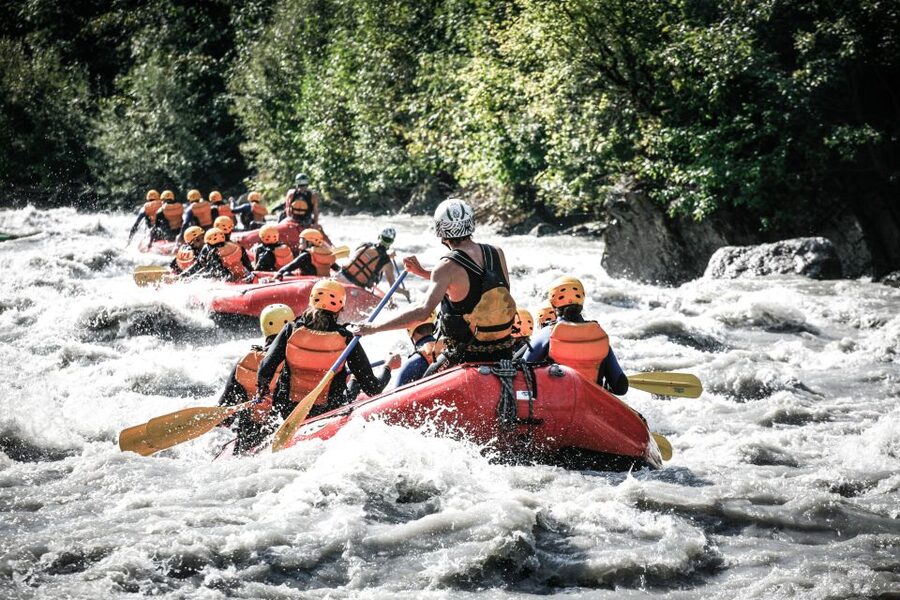 From Interlaken: Lütschine River Whitewater Rafting - Entering the cold Lütschine water