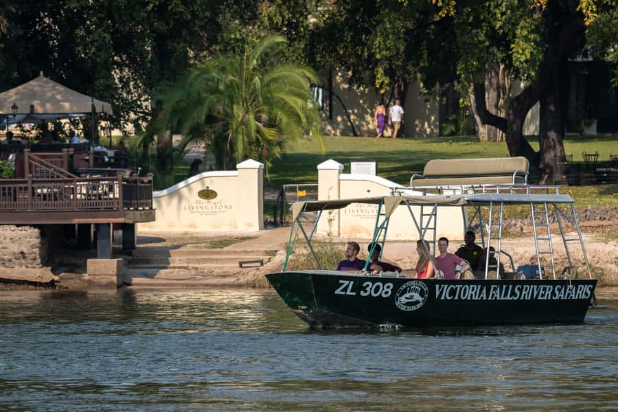 From Livingstone: Victoria Falls River Safari - Photography from a moving safari boat