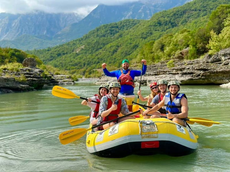 From Permet: Amazing Rafting Experience at Vjosa River - Upstream to the launch point