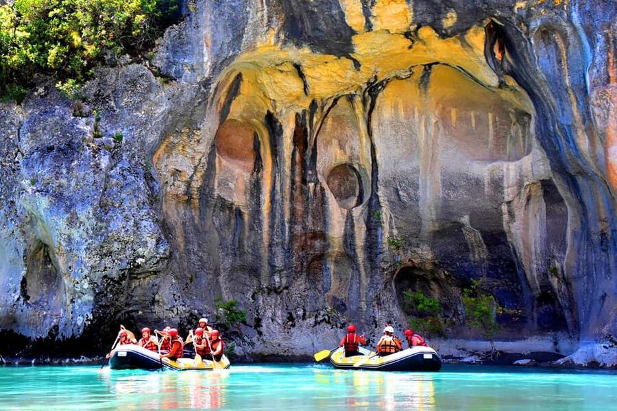 From Permet: Vjosa River Rafting and Benja Thermal Baths - Pickup in Përmet keeps the morning easy