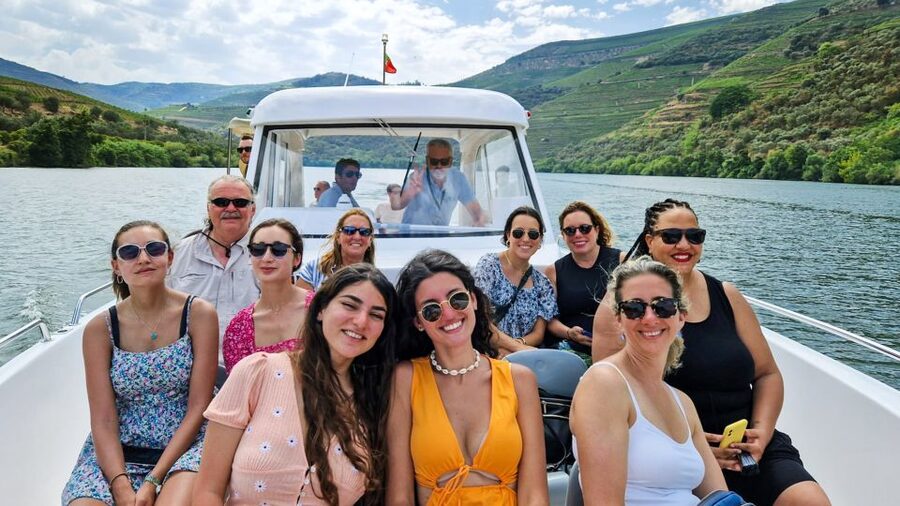 From Porto: Douro Valley w/ Boat Tour, Wine Tasting & Lunch - Lunch with Douro wine in a wine cellar