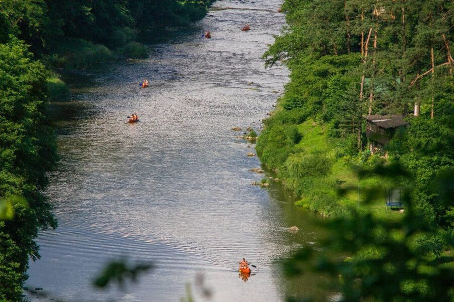 From Prague: Sazava River Canoe Day Trip for All Levels - Getting started on calm water