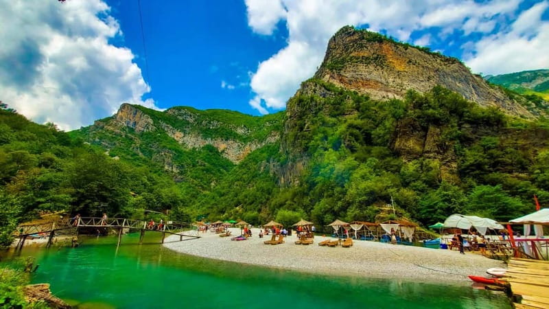 From Shkoder: Shala River & Komani Lake Day Tour - Arriving at the clear water of Shala River