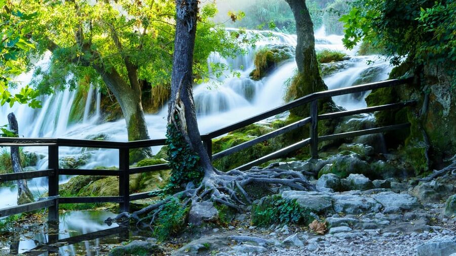 From Split: Krka Waterfalls with Riverboat Ride & swimm stop - Two and a half hours to choose your own route