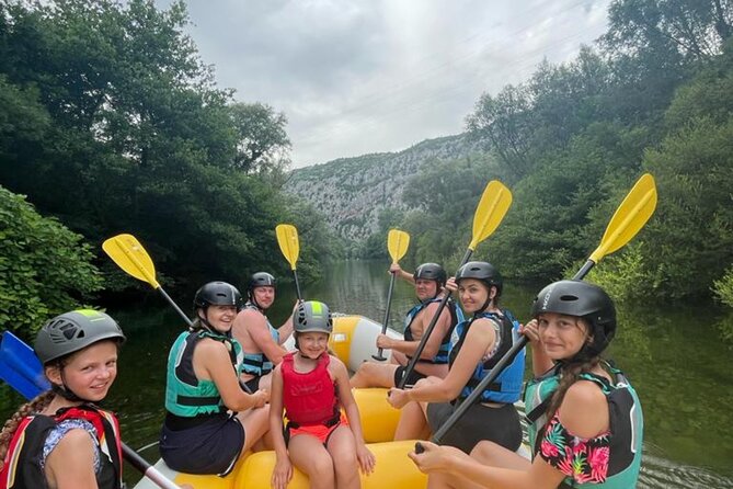 From Split/Omiš Guided White Water Rafting Tour on Cetina River - Swimming, cliff jumping, and the waterfall stop