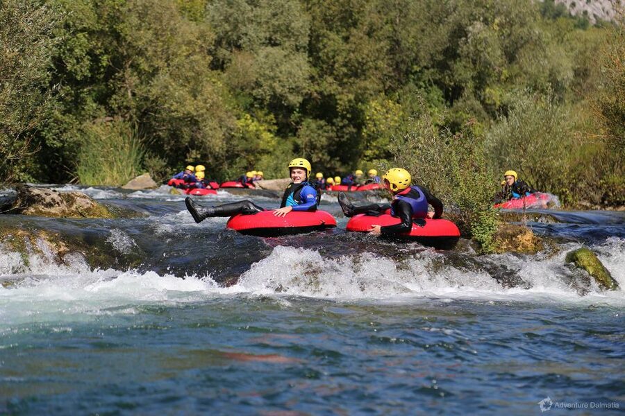 From Split: River Tubing on Cetina River - Floating through calm water and small rapids