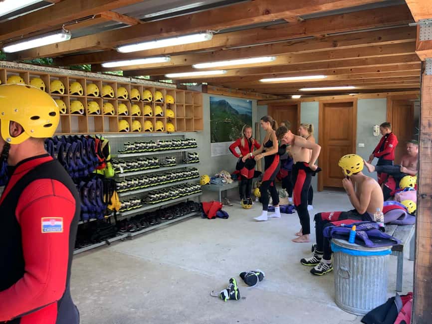 From Split: River Tubing on Cetina River - Getting fitted out in neoprene gear