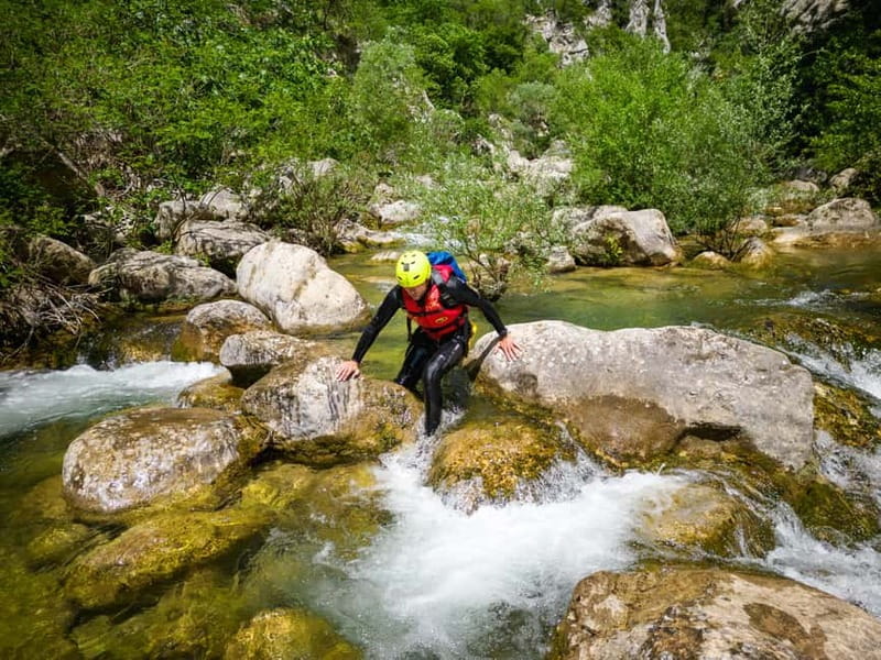 From Split/Šestanovac: Canyoning on Cetina River - The 100-meter tunnel and 50-meter waterfalls