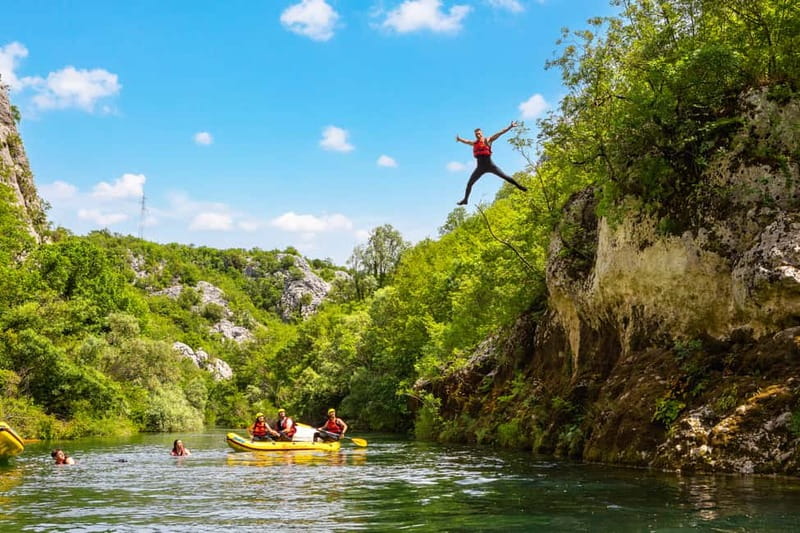From Split/Šestanovac: Whitewater Rafting on Cetina River - Who will enjoy this most?