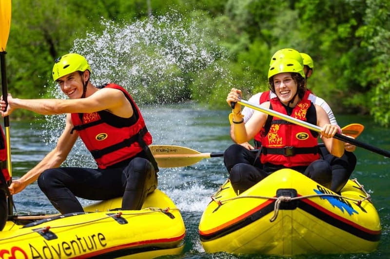 From Split/Šestanovac: Whitewater Rafting on Cetina River - Getting fitted in Blato na Cetini