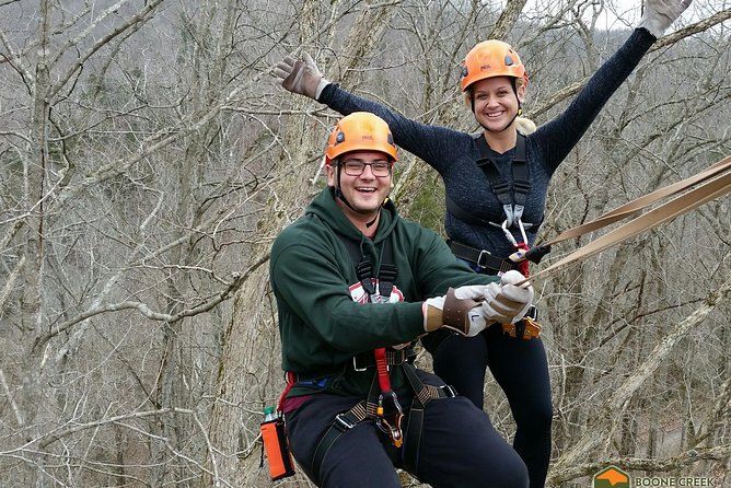 Fully Guided Zipline Canopy Tour through Kentucky River Palisades - Bridges, stairs, and the rappel add variety