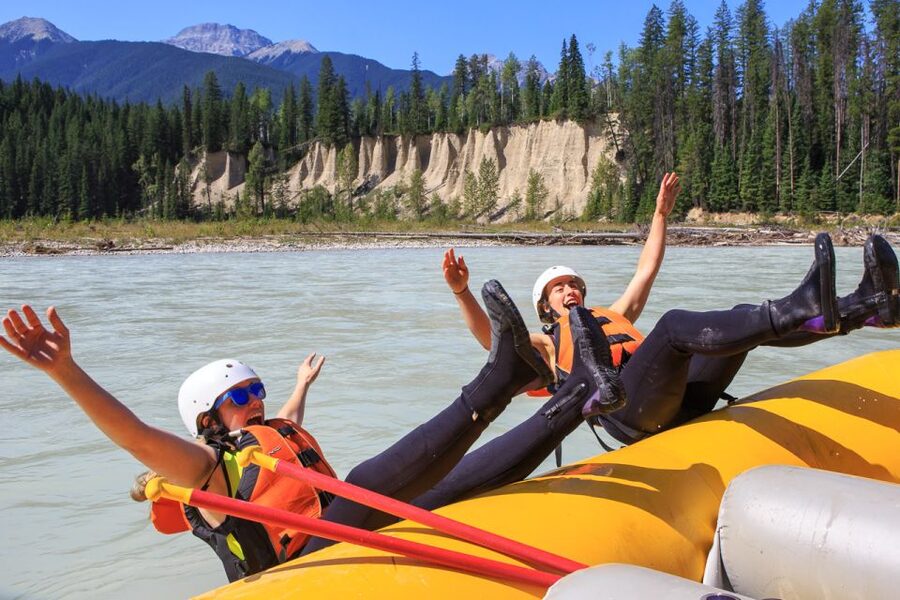 Golden, BC: Kicking Horse River Family Rafting with Lunch - Returning to Golden and warming up