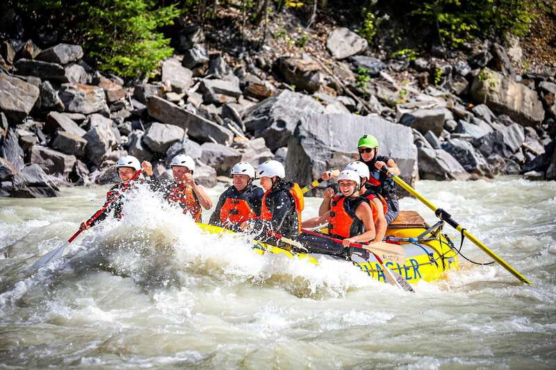 Golden, BC: Kicking Horse River Whitewater Raft Experience - The middle canyon brings Man Eater, Shotgun, and Roller Coaster