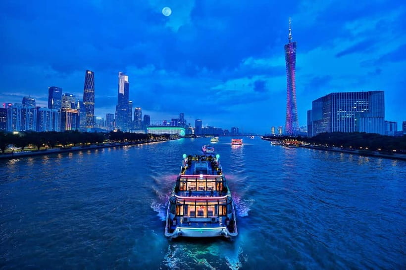 Guangzhou: Pearl River 1-hour Night Cruise (Optional Piers) - What you see from the water