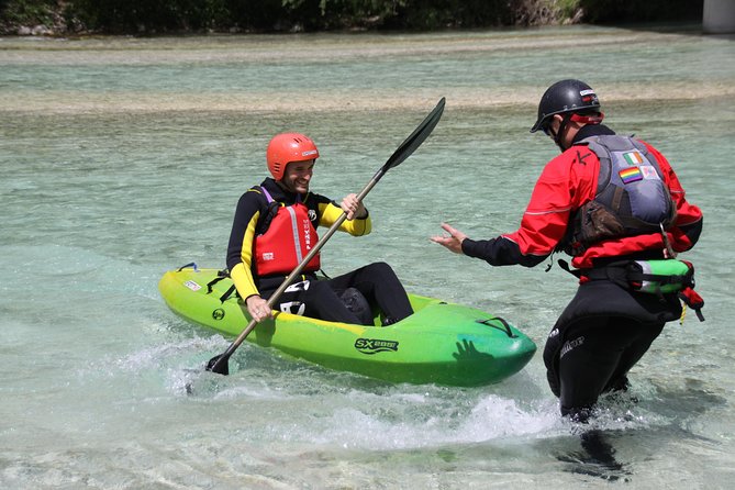 Guided Sit on Top Kayak Trip on Soca River - Boka Waterfall and the mountain views