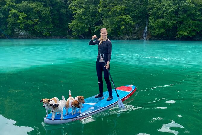 Half-Day Private SUP along Soca River - Getting comfortable on a Starboard SUP