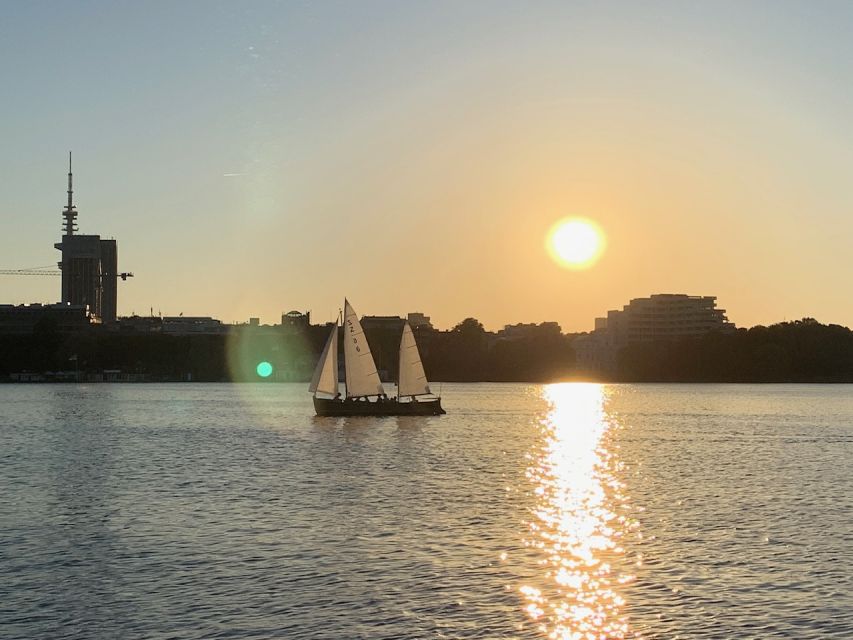 Hamburg: Alster River Sailboat Tour with Sundowner - Hamburg’s skyline from the water