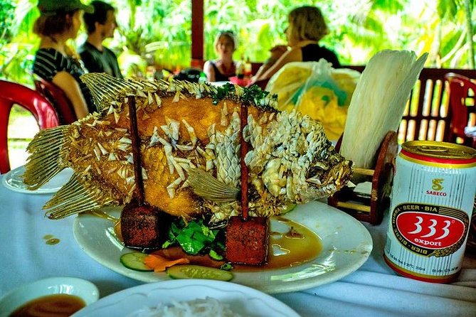 HCM:Mekong Delta Boat,Khotcake cooking Coconut Village,SmallGroup - Ben Tre and the coconut candy workshop
