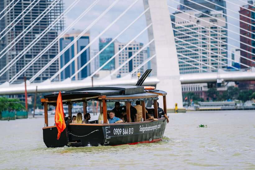 Ho Chi Minh City: Saigon River Boutique Cruise - Rain protection and comfort onboard
