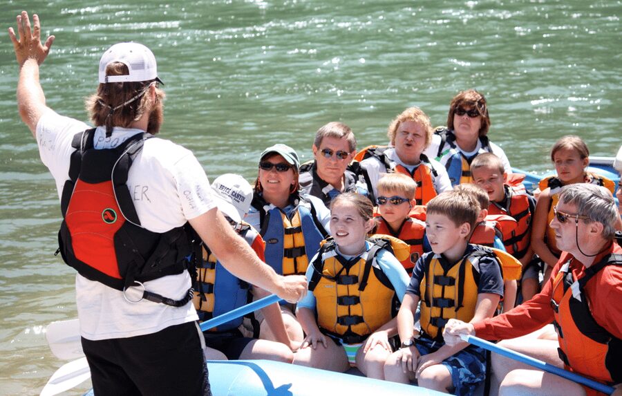 Jackson Hole: Snake River Whitewater Rafting - Choosing your seat in the raft