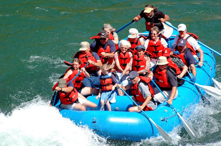 Jackson Hole: Snake River Whitewater Rafting - Learning to paddle before Big Kahuna