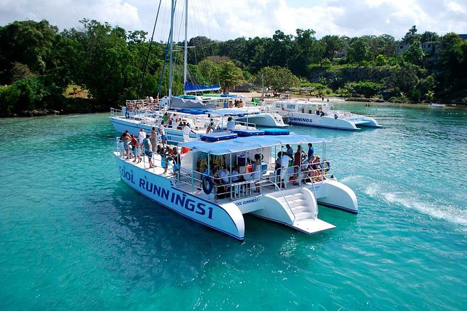 Jamaica Dunn's River Falls Party Cruise with Snorkeling - The day begins at Mahogany Beach