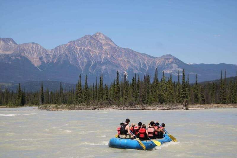 Jasper: Athabasca River Mile 5 Whitewater Rafting Tour - Meeting near Jasper and heading to the put-in point