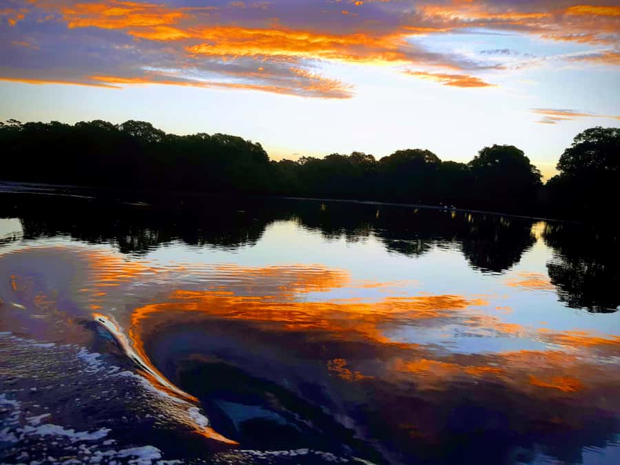 Jervis Bay: 2-Hour Sunset River Cruise - Sunset From a Pontoon Boat