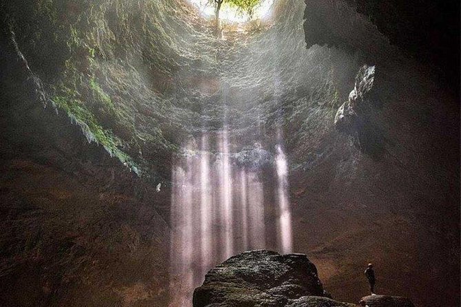 Jomblang Cave With cave Pindul River Tubing one day tour - What the rappel and cave walk feel like