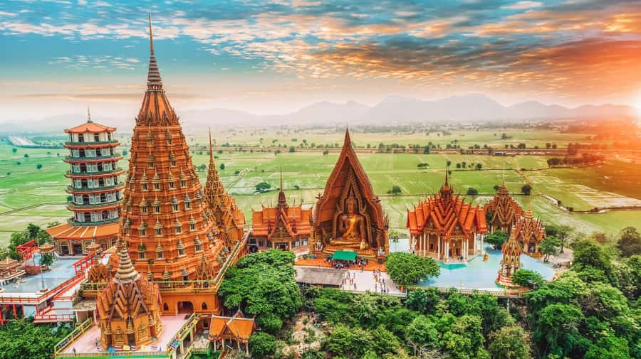 Kanchanaburi: River Kwai and Death Railway Day Tour - Wat Tham Suea and its 18-meter Buddha