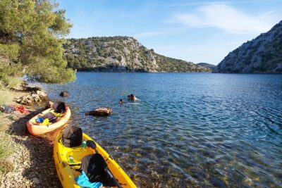 Kayaking and mussels tasting at Krka River estuary-private tours