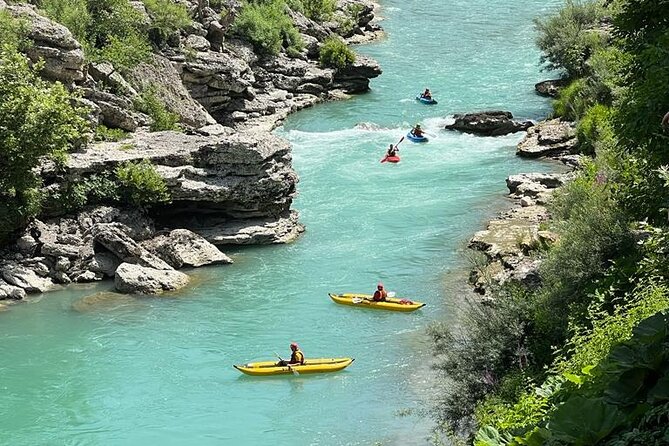 Kayaking in Vjosa River,Albania Kayak Permet,Gjirokaster (ARG) - Booking, cancellation, and timing