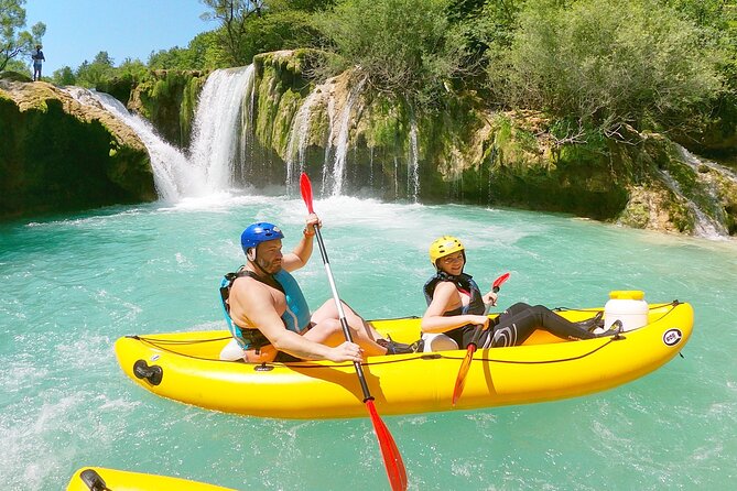 Kayaking on Upper Mreznica River - Slunj, Croatia - The final section returns to the waterfalls
