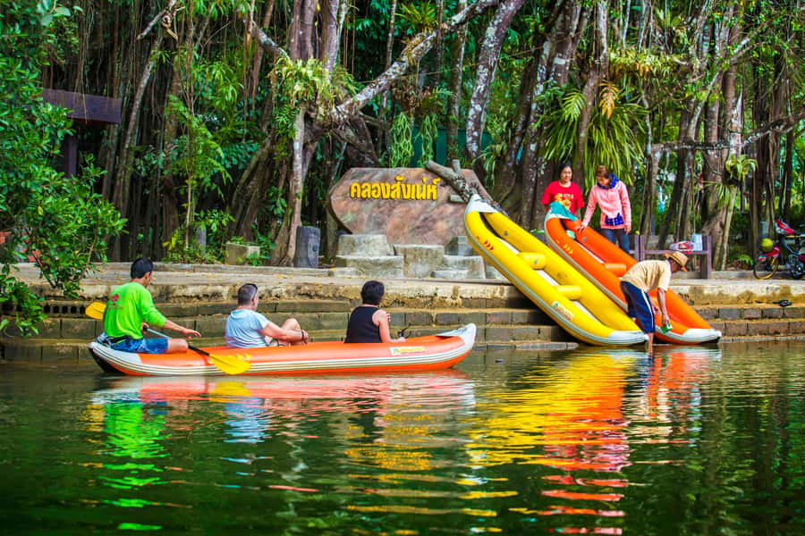 Khao Lak's Little Amazon: Canoe, Trek & Waterfall Day Trip - Swimming at Tam Nang Waterfall