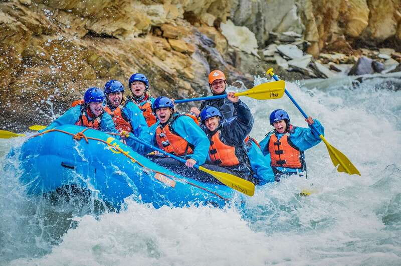Kicking Horse River: Whitewater Rafting Experience - Entering the canyon and the Class IV rapids